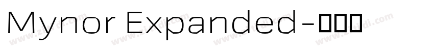 Mynor Expanded字体转换